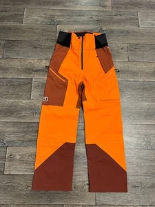 pantalone uomo ortovox 3L merino arancione medio gorpcore sci - Foto 1 di 9