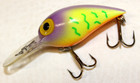 RARE VINTAGE MINT STORM SUSPENDING WIGGLE WART PRE RAPALA PURPLE HOT TIGR LURE 2