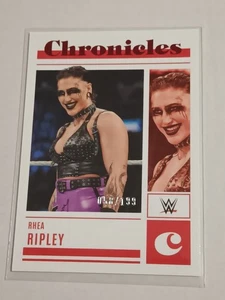2023 Panini Chronicles WWE #45 Rhea Ripley Red # 058/199 Free Postage - Picture 1 of 2