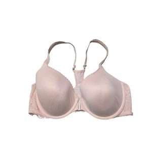 Victoria's Secret Racerback Demi Front Closure Bra 38D Womens Pink Underwired - Picture 1 of 5
