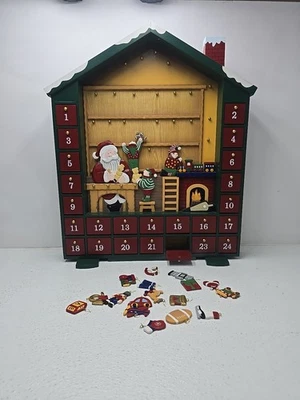Christmas Advent Calendar Santas Workshop Kirkland Costco Decoration (Read)  - Image 1 of 4