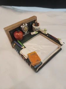 Resin School Teacher Desk Accessory 3” Sticky Note Paper Holder MATH ROOM - Picture 1 of 9