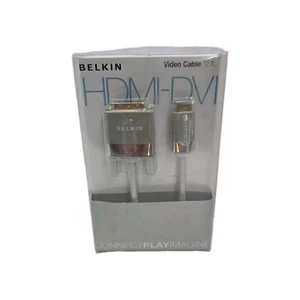 BELKIN HDMI-DVI Video Cable 12ft. 24K Gold Connector New - Picture 1 of 4