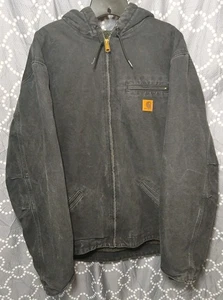 Chaqueta de Colección Carhartt J141-BLK Sherpa Forrada Talla XL Ropa de Trabajo Activa con Capucha - Imagen 1 de 14