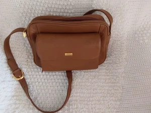 Stone Mountain USA Faux Leather Crossbody Shoulder Bag – Tan - Picture 1 of 4