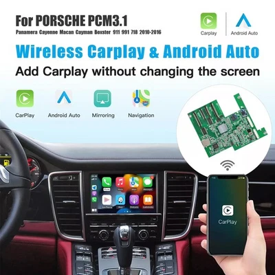 Ajuste para Porsche Panamera PCM3.1 Inalámbrico CarPlay Android Interfaz Automática Retrofit Foto 1 de 4