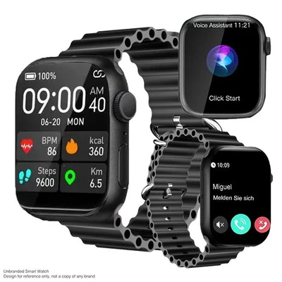 Smart Watch Fitness Tracker Wristwatch Smartwatch Bluetooth Heart Rate Tracking - Image 1 of 4