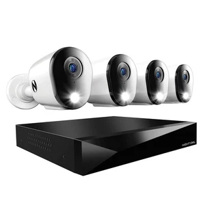 2-Way Audio 12 Channel DVR Video Home Security Camera System with (4) Wired 2... - Picture 1 of 9