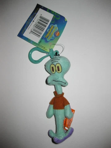 ** R@RE ** Squidward 5" Plush Key-Chain Clip-On BRAND NEW Cover