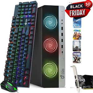 HP 800 G3 RGB Gaming PC Intel i7-6700 16GB RAM 1TB SSD NVIDIA 1050Ti Windows 11 - Afbeelding 1 van 8