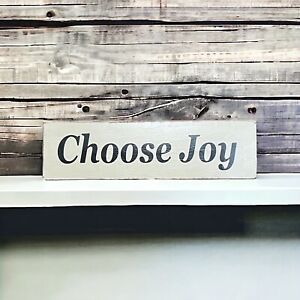 Wooden Choose Joy Modern Farmhouse Sign