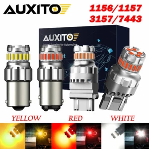 2x 1157 1156 3157 7443 LED Reverse Turn Signal Bulbs Tail Brake Light 2400LM EON - Picture 1 of 44