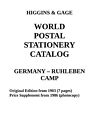 Higgins & Gage POSTAL STATIONERY CATALOG GERMANY - RUHLEBEN CAMP (PDF-File)