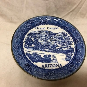 Vintage Grand Canyon Arizona Souvenir Blue 5 3/4" Plate Made in Japan - Picture 1 of 6