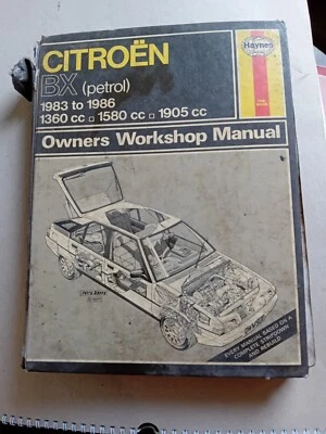 Workshop Manual - Haynes -  Citroën BX 1983 to 1896 used condition  - Image 1 of 3