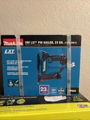 Makita XTP02Z 18V LXT Li-Ion 23-Gauge 1‑3/8" Cordless Pin Nailer (Tool Only) - Image 1 of 3