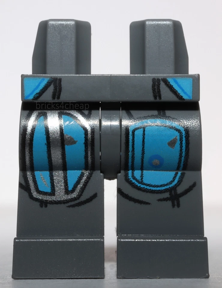 Lego Star Wars Dark Bluish Gray Hips Legs Mandalorian Dark Azure Armor - Image 1 of 1
