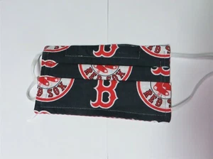 Red Sox Blue Washable Double Layer Fabric Face Mask Reusable Cloth - Picture 1 of 3