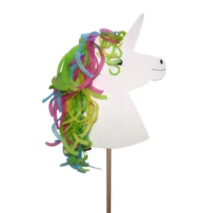 Bastelset Steckenpferd Einhorn für 3 Stück, Kindergeburtstag, spielen - Bild 1 von 1