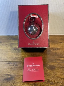 Waterford 2011 Lismore Silber Kugel Ornament Neu in Box - Bild 1 von 6