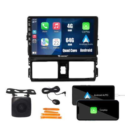 For Toyota Yaris/Vios 13-16 Android Car Stereo Carplay Radio GPS Navi WiFi 4+64G - Image 1 of 4