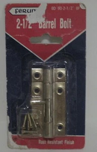 Ferum 2 1/2 in Rust Resistant Finish Barrel Bolt - Picture 1 of 2