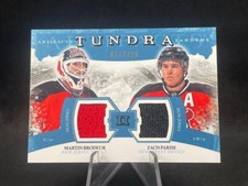 2011-12 UPPER DECK ARTIFACTS MARTIN BRODEUR ZACH PARISE TUNDRA JERSEY 15/225
