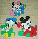 Vintage Disney Nursery Children's Room Wall Decorations Donald Minnie Mickey