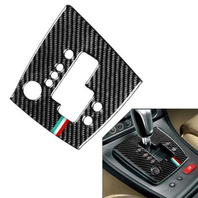 Cubierta de panel de cambio de marchas negro carbono 1 pieza para Alfa Romeo 159 Brera Spider Foto 1 de 4