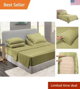 6-Piece Ultra Soft Flex Top King Bedding Set - Machine Washable, Stain Resistant - Picture 1 of 6