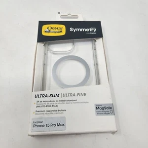 OtterBox Symmetry Series MagSafe Case Apple iPhone 15 Pro Max Clear In Box - Zdjęcie 1 z 5