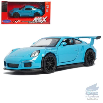1:36 Porsche 911 GT3 RS Modelo Coche Aleación Diecast Juguete Vehículo Colección Regalo Azul Foto 1 de 4
