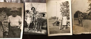 Vintage Black & White Fotos 1930-1940’s set of 4 Pictures Auto Family Child Man - Bild 1 von 10