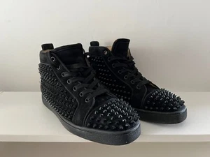 Christian Louboutin Trainers Black Size 39 1/2 - Picture 1 of 8