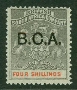 SG 11 Nyasaland, Africa centrale britannica 1891. 4/- grigio-nero e vermiglio... - Foto 1 di 1