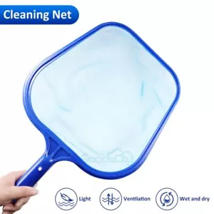 Pool Skimmer Leaf Rake Net Scooper, Cleaning Swimming Pool Pond Spa, Fine Mesh - Picture 1 of 13