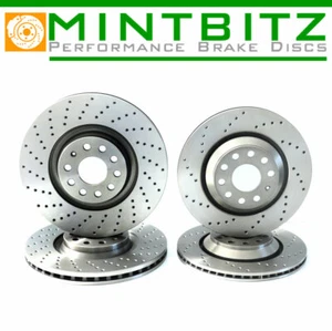 BREMSSCHEIBEN VORNE & HINTEN FÜR AUDI 2.0 Q3 2018- S3 2013- SQ2 2019- GELOCHT STYLE - Bild 1 von 5