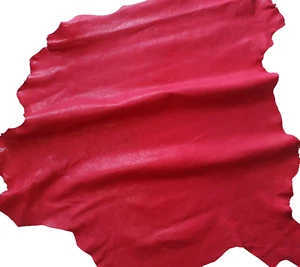 LEDER TIP 34384-FC, Lederreste, 1 Lederhaut, antik-kirschrot, nappa - Bild 1 von 1
