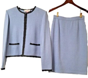 HERMOSO TRAJE FALDA AZUL COLECCIÓN ST JOHN 2 piezas talla 2-4 - Imagen 1 de 3