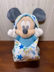 2023 Disney Parks Babys Baby Mickey Mouse mit Pluto Decke Beutel Plüsch - Bild 1 von 5