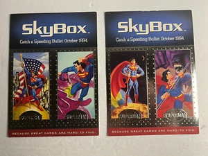 Superman Man of Steel Platinum 5x7 foglio carta promozionale LOTTO: 2 versioni Skybox 1994 - Foto 1 di 11