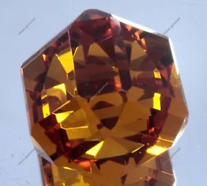 Enorme cubo de zafiro Padparadscha de piedras preciosas sueltas con certificación A++ corte cuadrado 130 quilates - Imagen 1 de 9