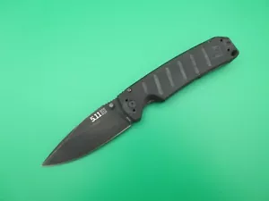 5.11 Tactical Ryker 51172 Liner Lock Plain Edge Folding Pocket Knife D2 Read - Picture 1 of 8