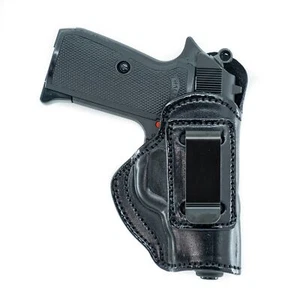 GUN HOLSTER FOR KAHR P9 & K9. IWB LEATHER HOLSTER CONCEAL CARRY. - Picture 1 of 10