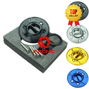 For F850GS 2006-2012 2007 2008 2009 2010 11 CNC Keyless Gas Fuel Tank Cap Cover - Imagen 1 de 12
