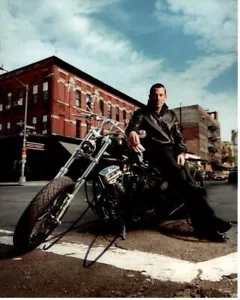Foto autografiada por Lance Armstrong 8x10 MOTOCICLETA - Imagen 1 de 1