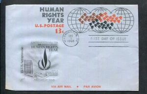 US FDC # UC42 13c Globe & Birds Fleetwood Aerogramme 1968, 9p1239 - Picture 1 of 1