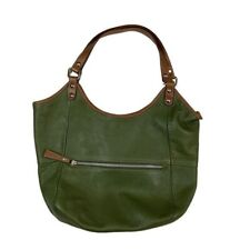 Sundance Italian Leather Shoulder Bag Green