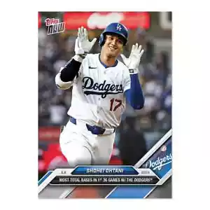 Shohei Ohtani Most Bases In 36 Games 2024 MLB TOPPS NOW Card 164 Presale - Picture 1 of 2