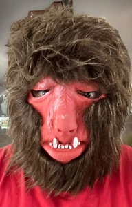 Vintage FUN WORLD Wolfman Werewolf Adult Halloween Mask Rare Classic Monster HTF - Picture 1 of 10